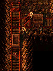 Kain fighting in the mines