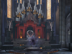 Avernus Cathedral's main altar and portal in Defiance