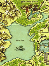 The Lake of Tears as it appears on a Blood Omen map