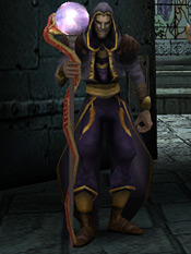 Moebius with his staff in Soul Reaver 2